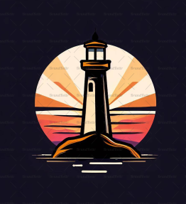 Leuchtturm bei Sonnenuntergang